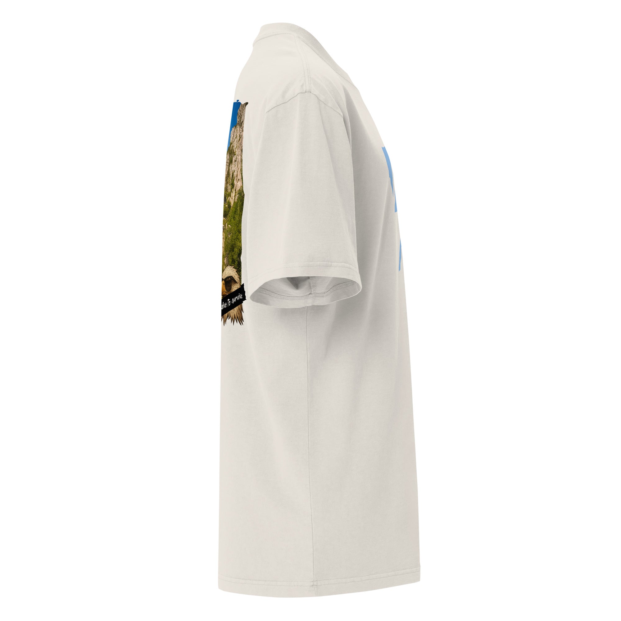 T-shirt avec une illustration d'un plongeur en haut d'une falaise 54321, send it ! Cliff diving fullfull